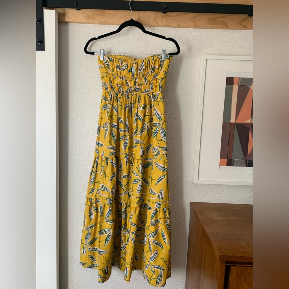 NWT Anthropologie The Somerset Strapless Maxi Floral Dress, Size XS - Picture 7 of 7